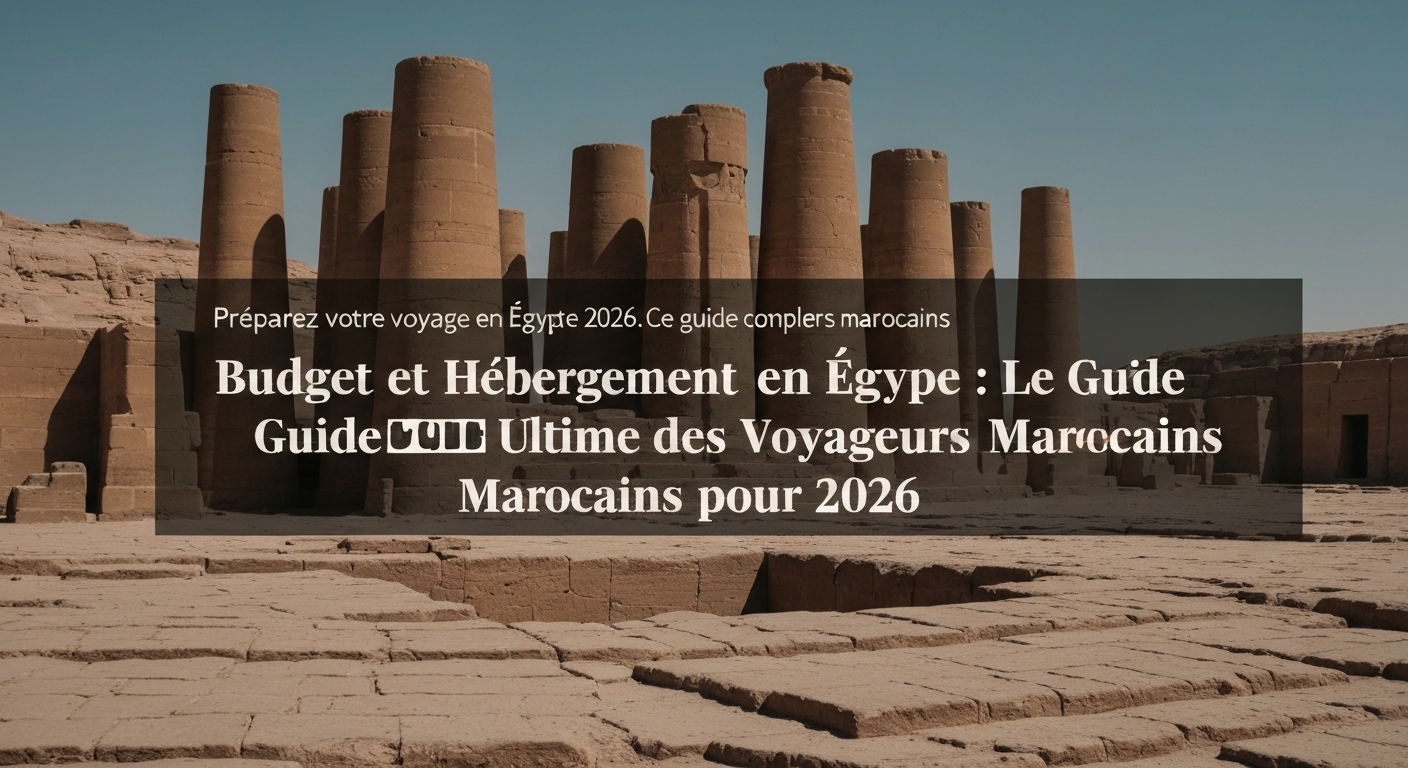 Budget et Hébergement en Égypte : Le Guide Ultime des Voyageurs Marocains pour 2026